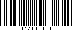 Código de barras (EAN, GTIN, SKU, ISBN): '9327000000009'