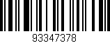 Código de barras (EAN, GTIN, SKU, ISBN): '93347378'