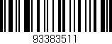 Código de barras (EAN, GTIN, SKU, ISBN): '93383511'