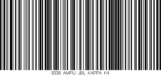Código de barras (EAN, GTIN, SKU, ISBN): '9338_AMPLI_JBL_KAPPA_K4'
