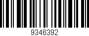 Código de barras (EAN, GTIN, SKU, ISBN): '9346392'