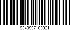 Código de barras (EAN, GTIN, SKU, ISBN): '9349997100821'