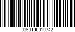 Código de barras (EAN, GTIN, SKU, ISBN): '9350190019742'