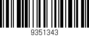 Código de barras (EAN, GTIN, SKU, ISBN): '9351343'