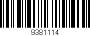 Código de barras (EAN, GTIN, SKU, ISBN): '9381114'