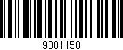 Código de barras (EAN, GTIN, SKU, ISBN): '9381150'