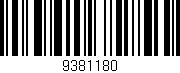 Código de barras (EAN, GTIN, SKU, ISBN): '9381180'