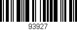 Código de barras (EAN, GTIN, SKU, ISBN): '93927'