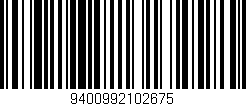 Código de barras (EAN, GTIN, SKU, ISBN): '9400992102675'