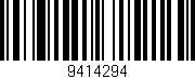 Código de barras (EAN, GTIN, SKU, ISBN): '9414294'