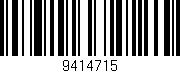 Código de barras (EAN, GTIN, SKU, ISBN): '9414715'