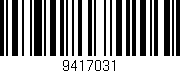 Código de barras (EAN, GTIN, SKU, ISBN): '9417031'