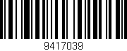 Código de barras (EAN, GTIN, SKU, ISBN): '9417039'
