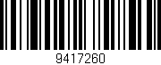 Código de barras (EAN, GTIN, SKU, ISBN): '9417260'