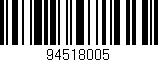 Código de barras (EAN, GTIN, SKU, ISBN): '94518005'