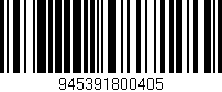 Código de barras (EAN, GTIN, SKU, ISBN): '945391800405'