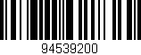 Código de barras (EAN, GTIN, SKU, ISBN): '94539200'