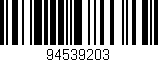 Código de barras (EAN, GTIN, SKU, ISBN): '94539203'