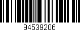 Código de barras (EAN, GTIN, SKU, ISBN): '94539206'