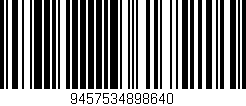 Código de barras (EAN, GTIN, SKU, ISBN): '9457534898640'