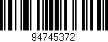 Código de barras (EAN, GTIN, SKU, ISBN): '94745372'