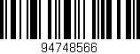 Código de barras (EAN, GTIN, SKU, ISBN): '94748566'
