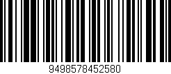 Código de barras (EAN, GTIN, SKU, ISBN): '9498578452580'