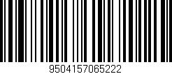 Código de barras (EAN, GTIN, SKU, ISBN): '9504157065222'