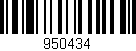Código de barras (EAN, GTIN, SKU, ISBN): '950434'