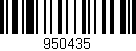 Código de barras (EAN, GTIN, SKU, ISBN): '950435'