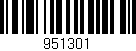Código de barras (EAN, GTIN, SKU, ISBN): '951301'