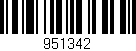 Código de barras (EAN, GTIN, SKU, ISBN): '951342'