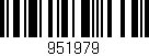 Código de barras (EAN, GTIN, SKU, ISBN): '951979'