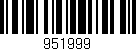 Código de barras (EAN, GTIN, SKU, ISBN): '951999'
