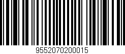 Código de barras (EAN, GTIN, SKU, ISBN): '9552070200015'