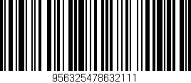 Código de barras (EAN, GTIN, SKU, ISBN): '956325478632111'