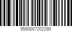 Código de barras (EAN, GTIN, SKU, ISBN): '9580007202290'