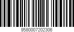 Código de barras (EAN, GTIN, SKU, ISBN): '9580007202306'