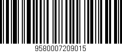 Código de barras (EAN, GTIN, SKU, ISBN): '9580007209015'