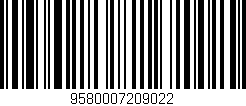 Código de barras (EAN, GTIN, SKU, ISBN): '9580007209022'