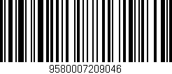 Código de barras (EAN, GTIN, SKU, ISBN): '9580007209046'