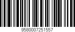 Código de barras (EAN, GTIN, SKU, ISBN): '9580007251557'