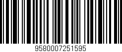Código de barras (EAN, GTIN, SKU, ISBN): '9580007251595'