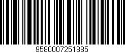 Código de barras (EAN, GTIN, SKU, ISBN): '9580007251885'