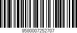 Código de barras (EAN, GTIN, SKU, ISBN): '9580007252707'