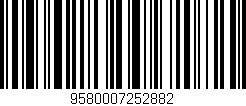 Código de barras (EAN, GTIN, SKU, ISBN): '9580007252882'
