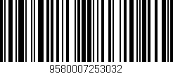 Código de barras (EAN, GTIN, SKU, ISBN): '9580007253032'