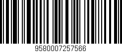 Código de barras (EAN, GTIN, SKU, ISBN): '9580007257566'