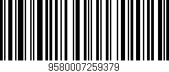Código de barras (EAN, GTIN, SKU, ISBN): '9580007259379'