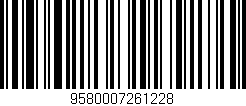 Código de barras (EAN, GTIN, SKU, ISBN): '9580007261228'